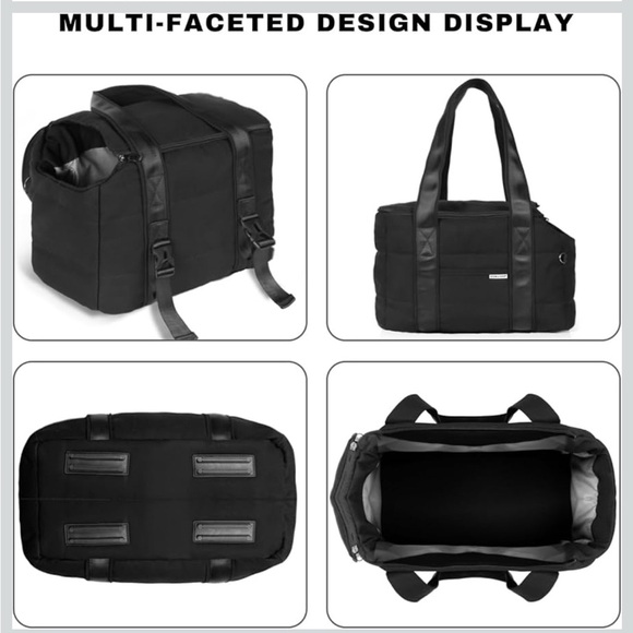 Black Dog Carrier Tote - Picture 7 of 8